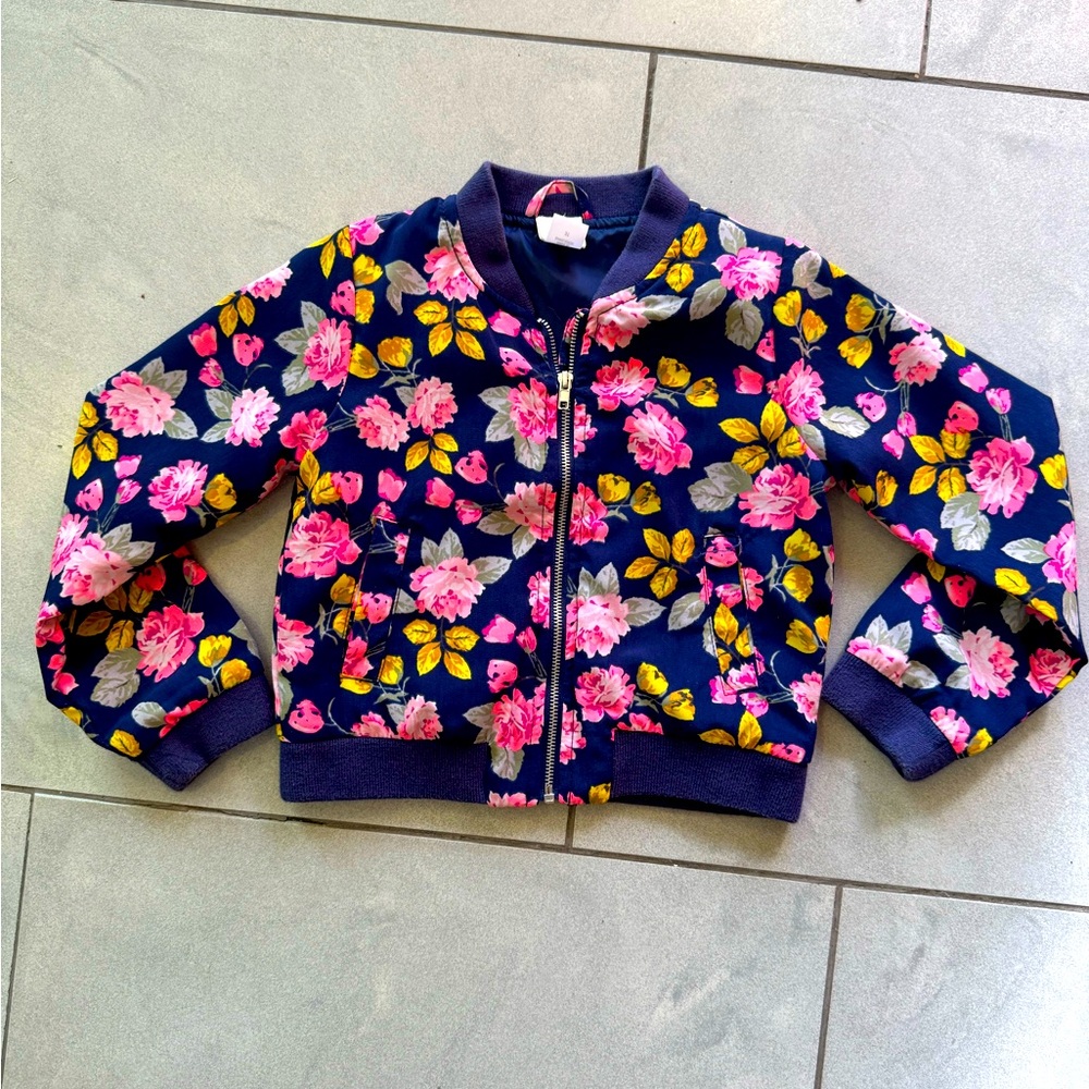 Floral bomber jacket